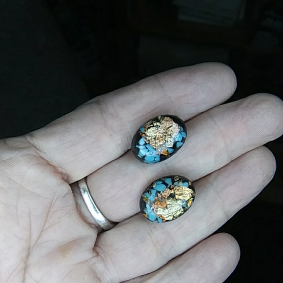 Dichroic Post Earrings - Picture 5 of 7